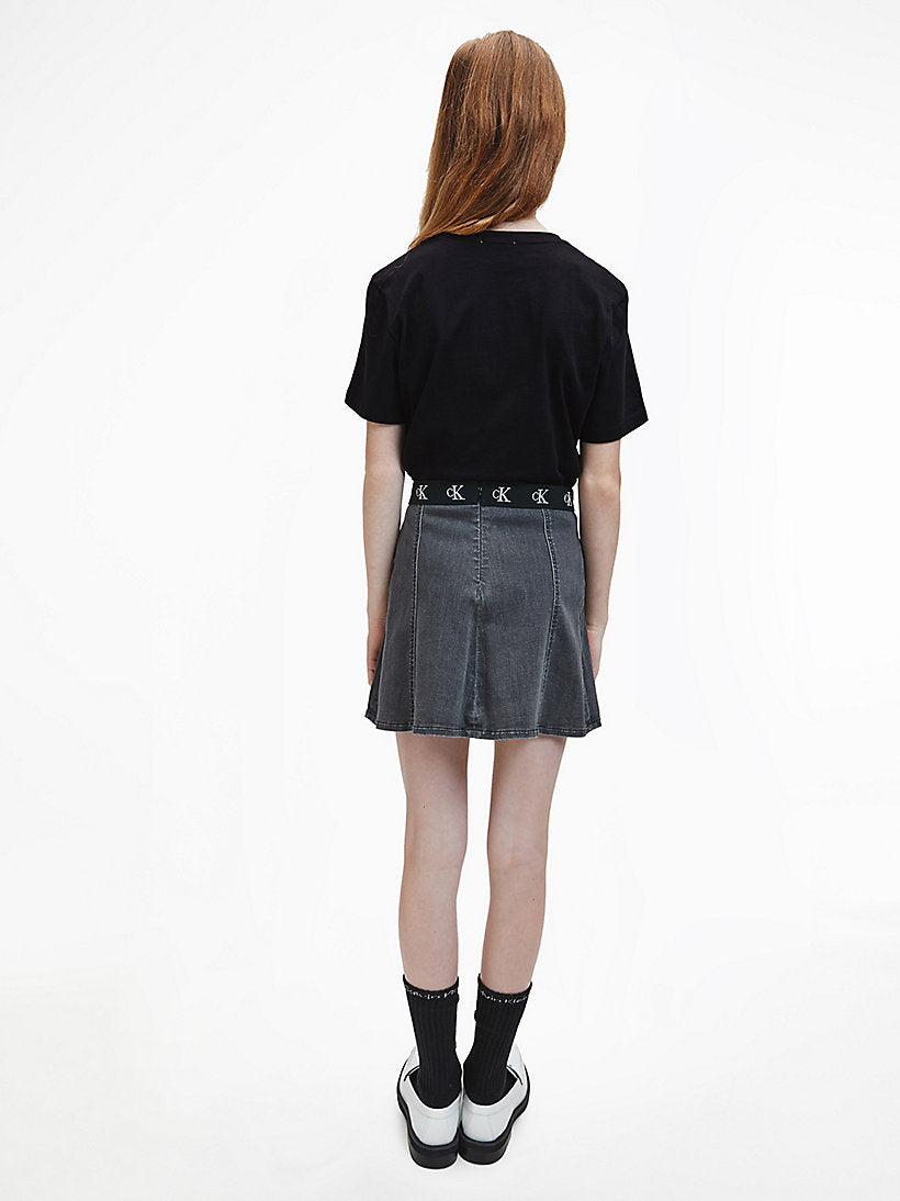 CK Kids Unisex Tee Monogram Print Black