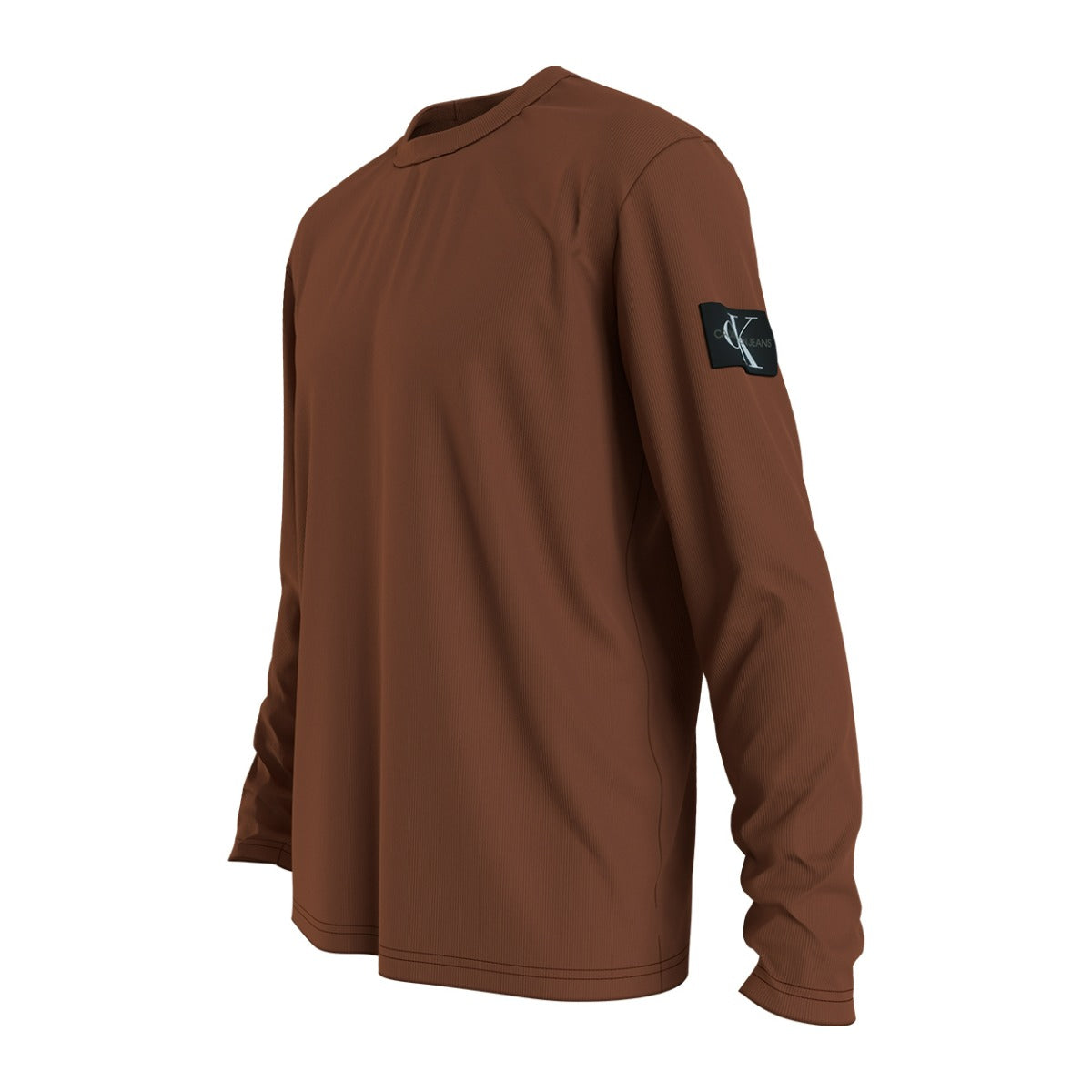 CK Men Waffle Badge Tee Brown