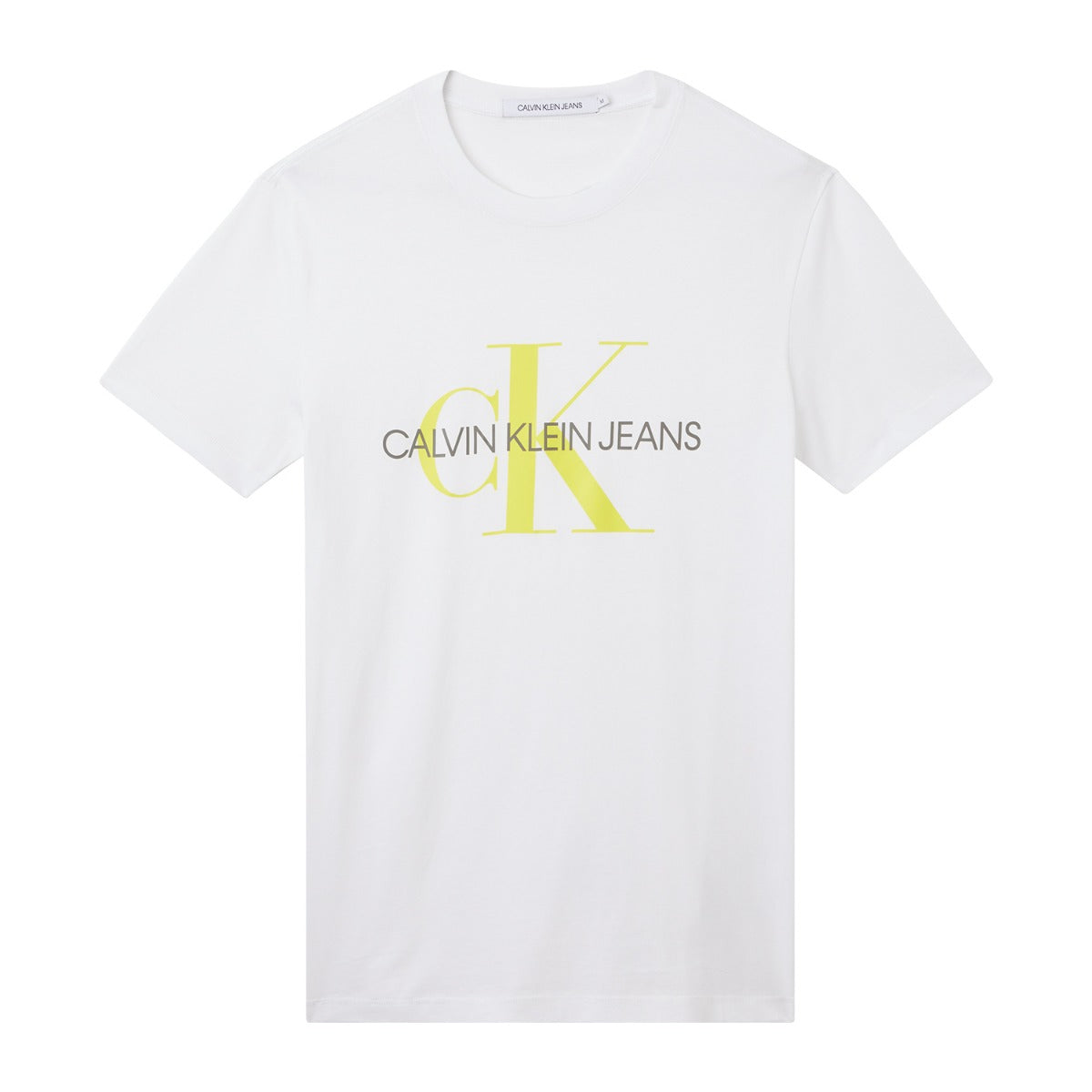 CK Men Slim Monogram Tee White