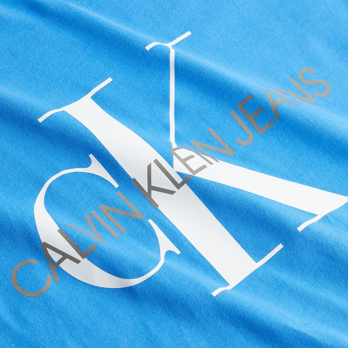 CK Men Slim Monogram Tee Blue