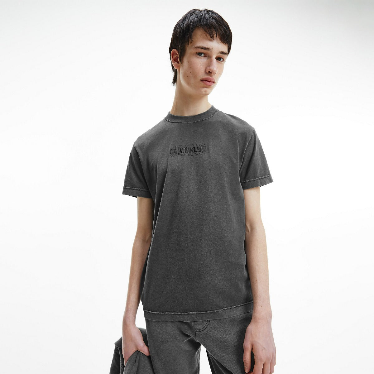 CK Men Washed Out Tee Black