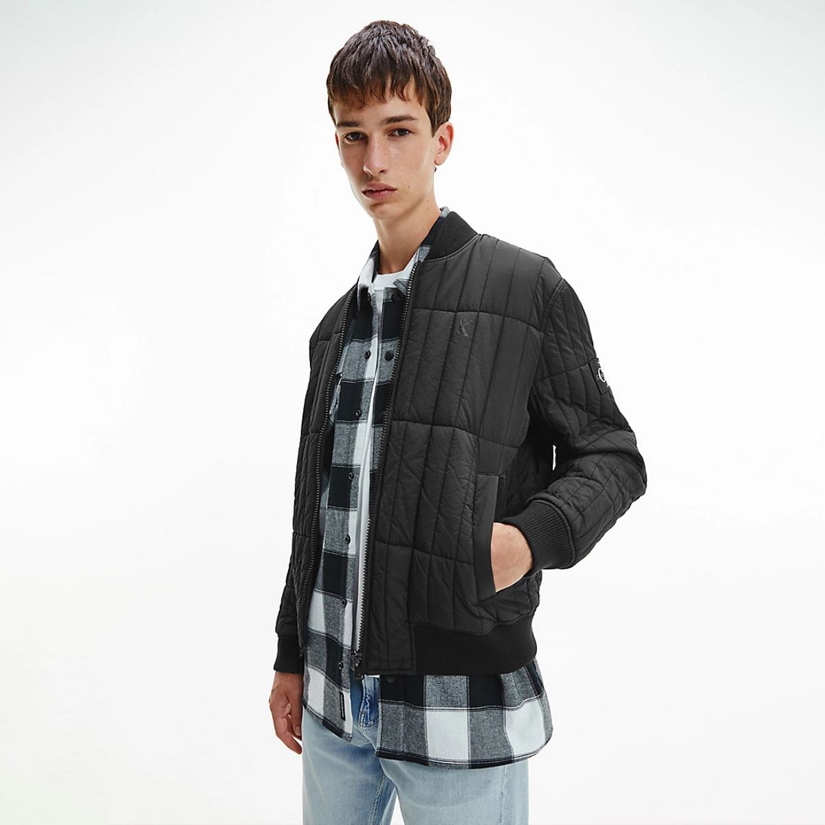 Padded Jacket Recycled Nylon Black