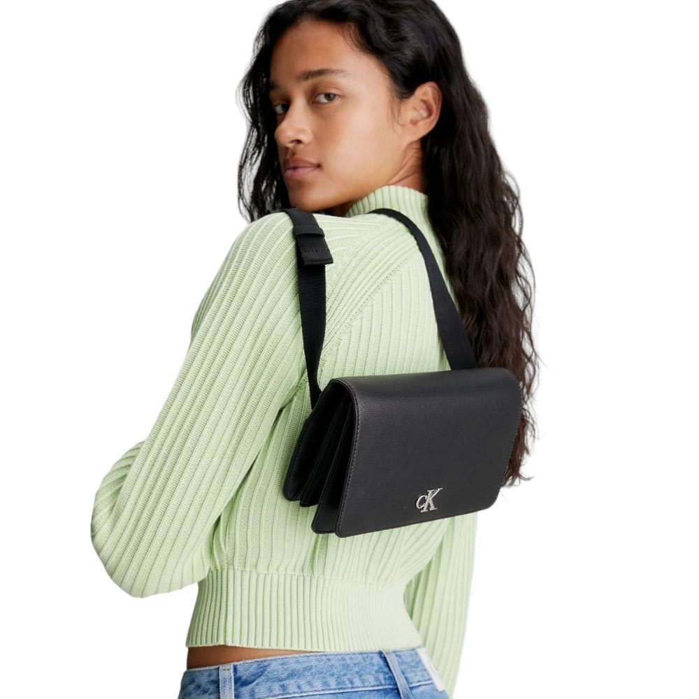 Minimal Monogram Bag - Black