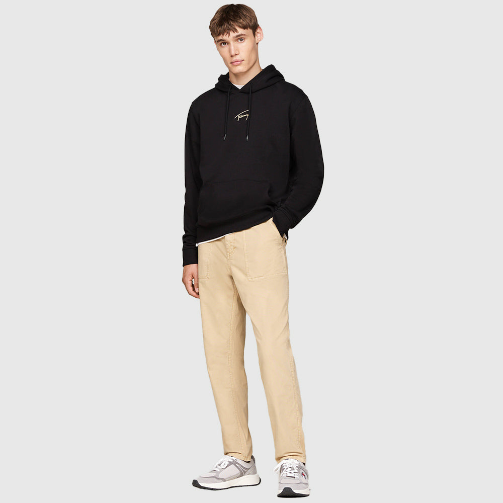 Regular Gold Signature hoodie - Black*