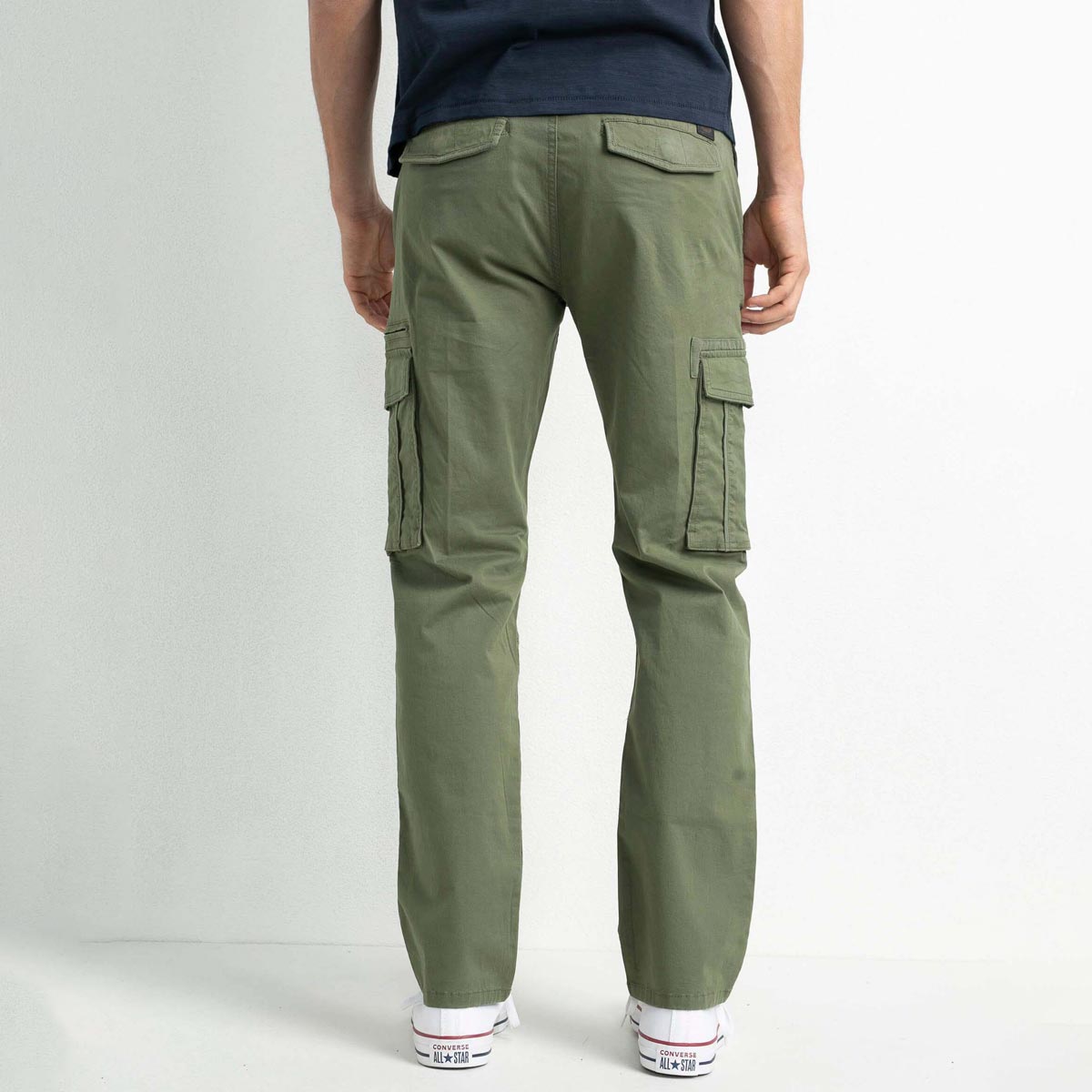 Tapered Fit Cargo Pants - Olive