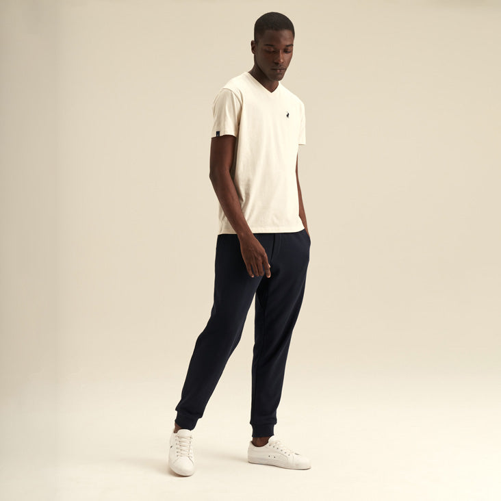 Cuffed Fleece Jogger Navy