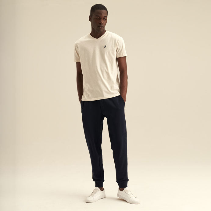 Cuffed Fleece Jogger Navy