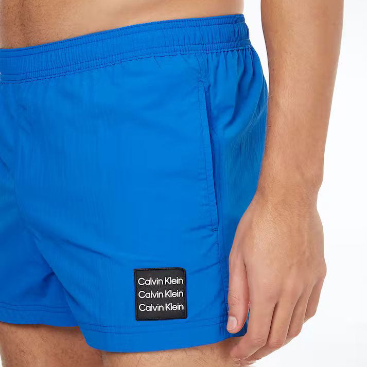 Short Drawstring Shorts - Bright Blue