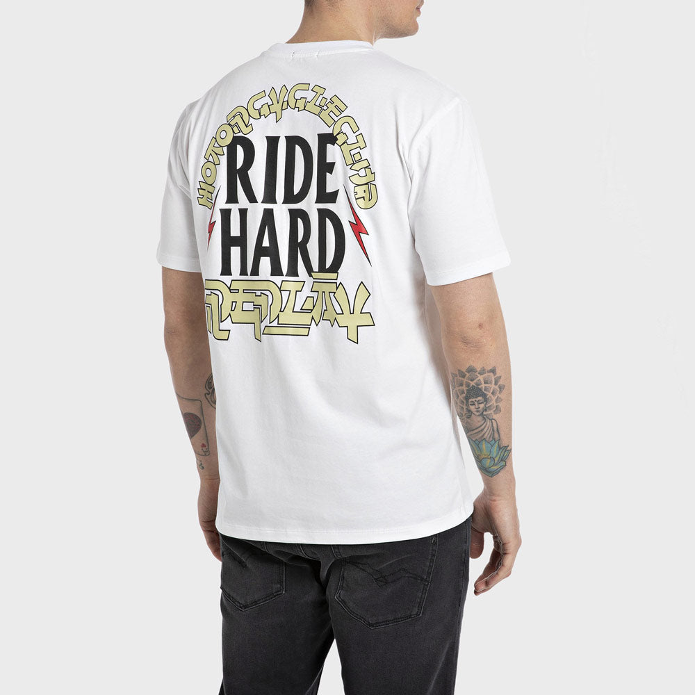 Piece Dyed T-Shirt - White Multi