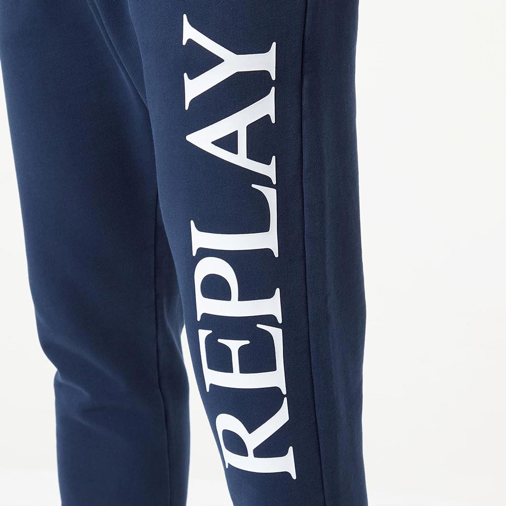 Block Logo Sweatpants - Blue