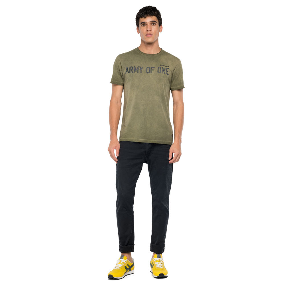 Army Of One Cotton T-Shirt - Khaki