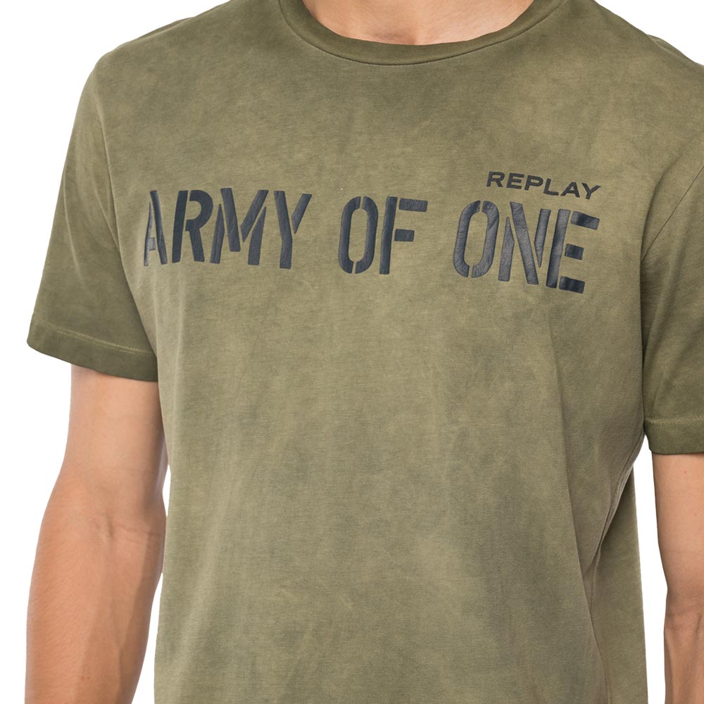 Army Of One Cotton T-Shirt - Khaki