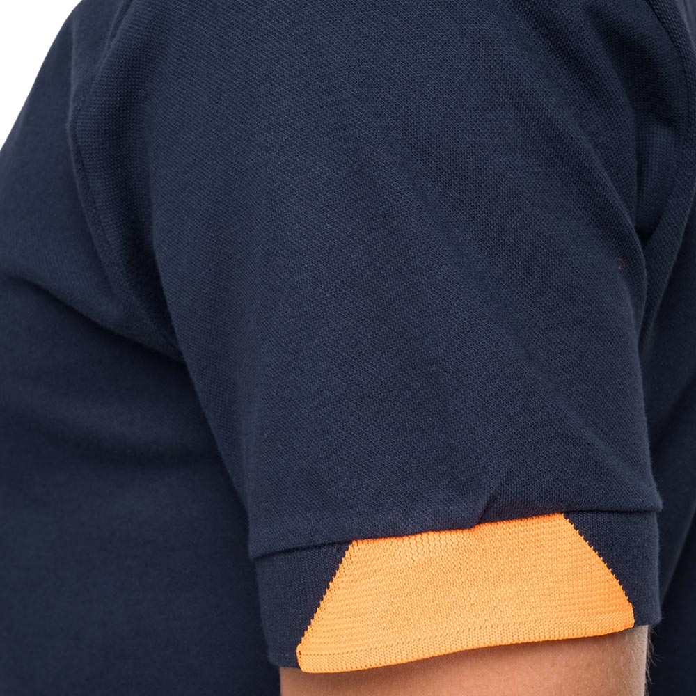 Classic Cotton Polo T-Shirt - Navy