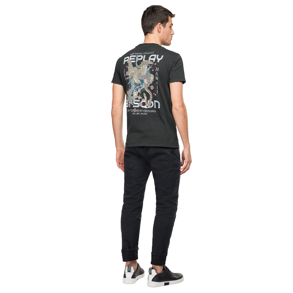 Hawaii Cotton T-Shirt - Black