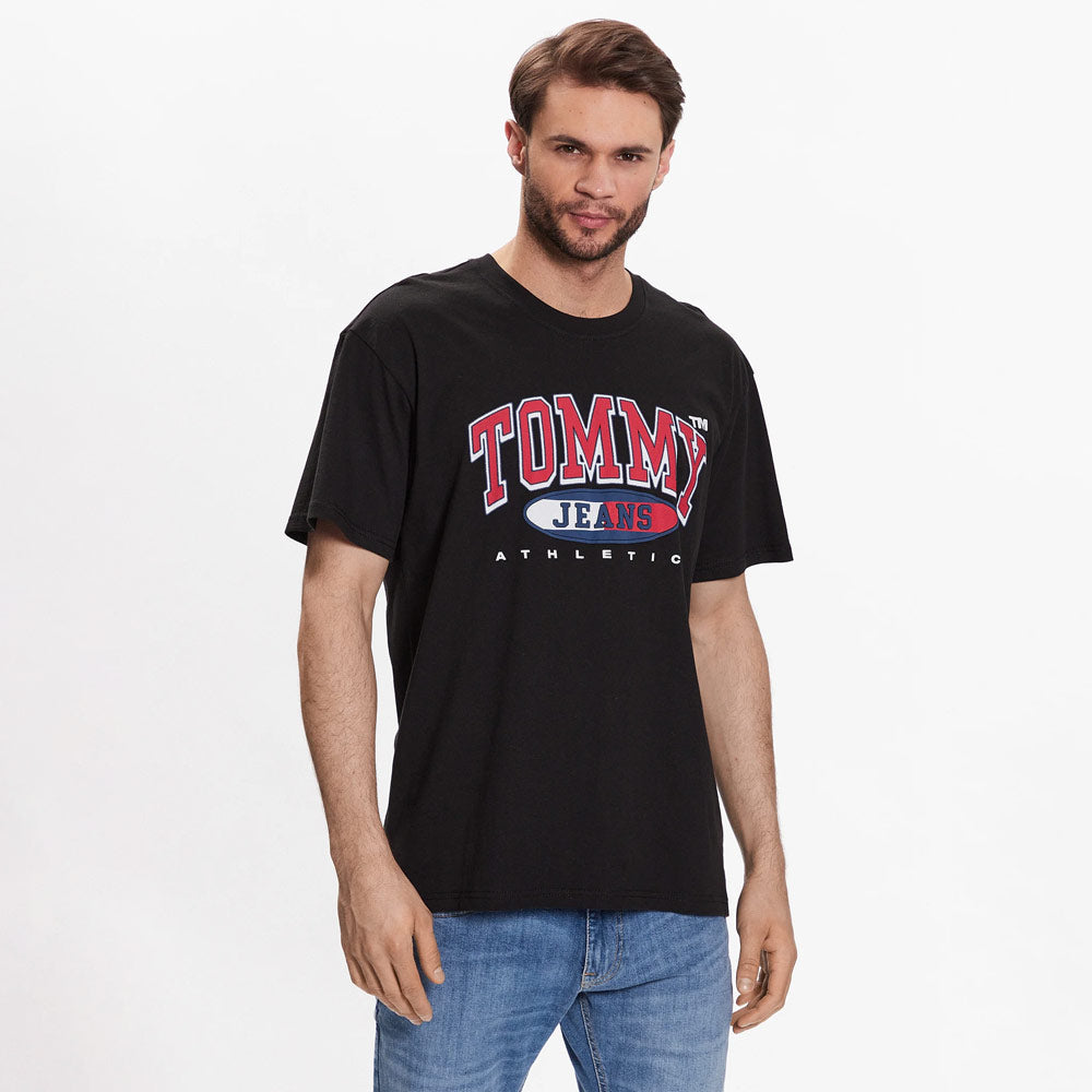 Relaxed Essential Graphic T-Shirt - Black
