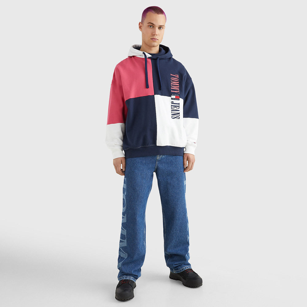 Skater Archive Color Block Hoodie - Navy