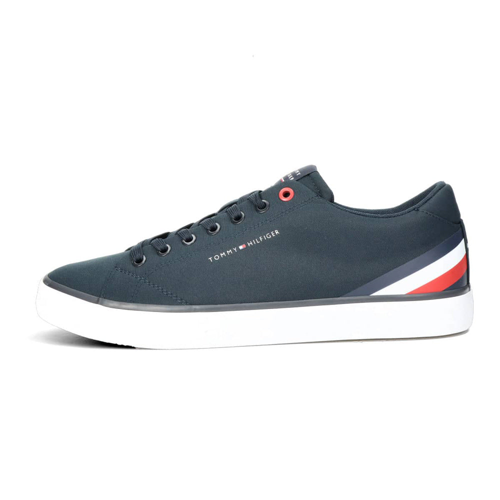 Core Low Stripes Sneaker- Navy