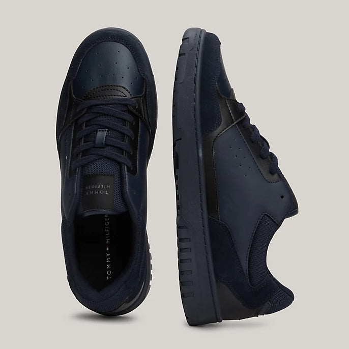 Basket Core Leather Mix - Navy