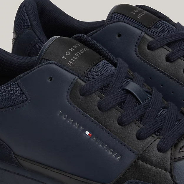 Basket Core Leather Mix - Navy