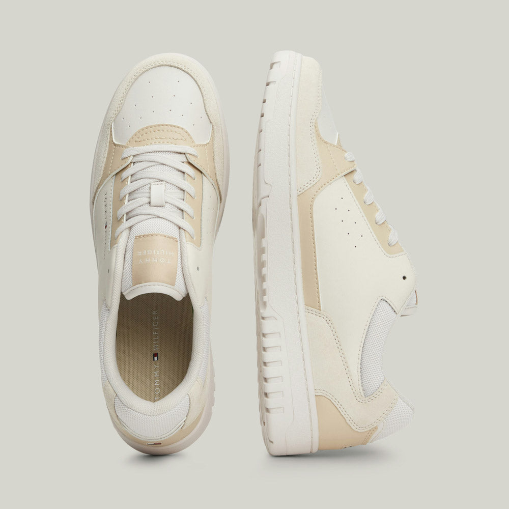 Basket Core Leather Mix - White Multi