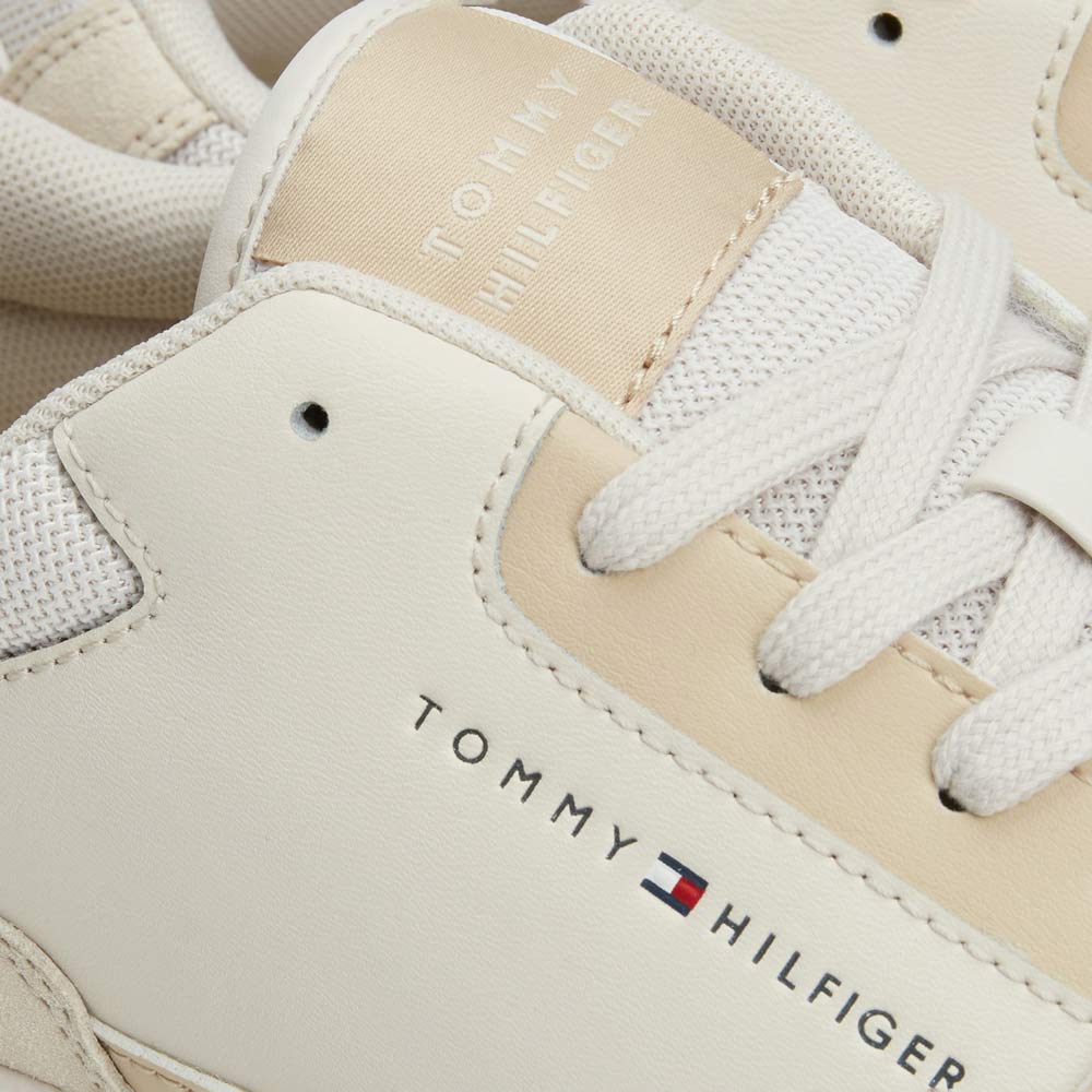 Basket Core Leather Mix - White Multi