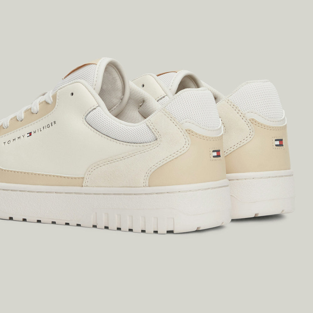 Basket Core Leather Mix - White Multi