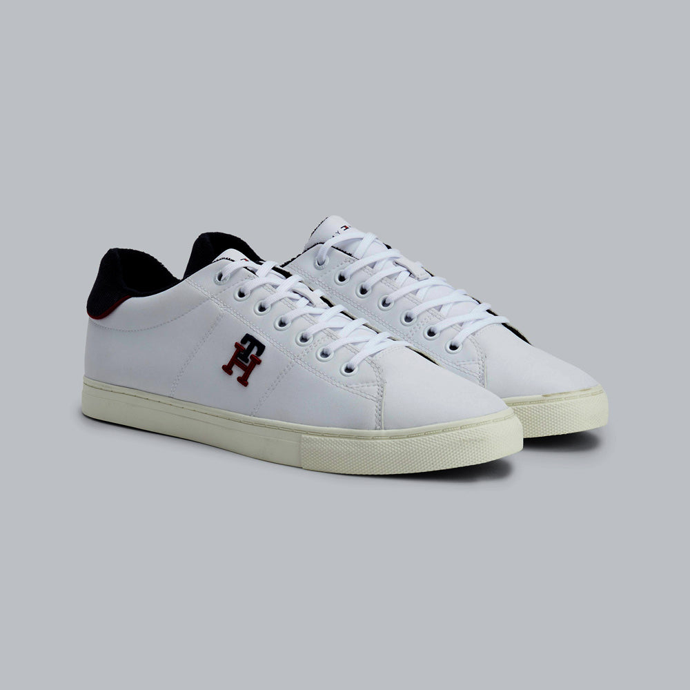 Core Vulc Varsity Monogram Sneakers - White