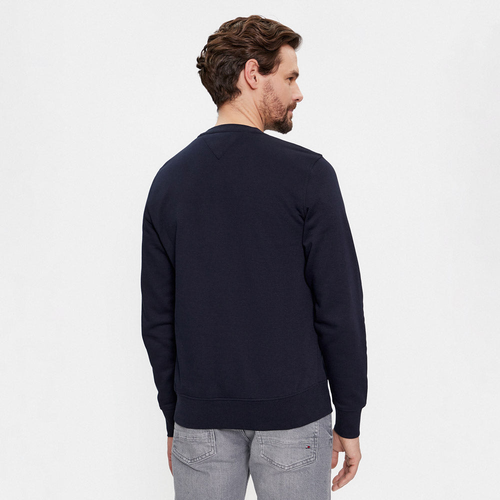 Flag Logo Sweatshirt - Navy