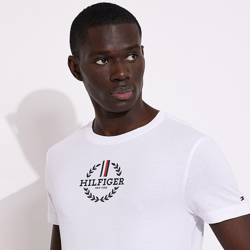 Global Stripe Wreath T-Shirt - White