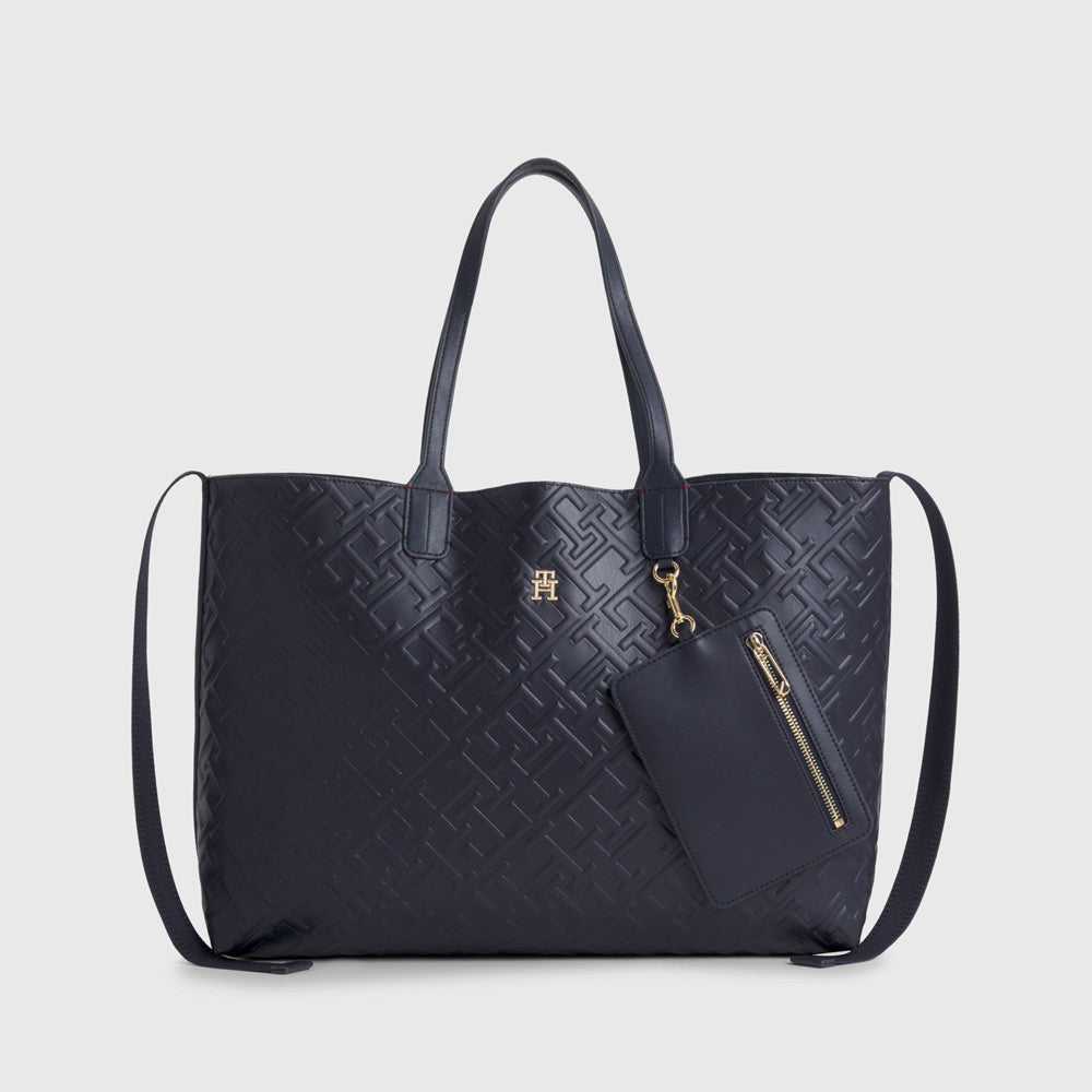 Tommy Hilfiger Iconic Embossed Tote Bag - Navy