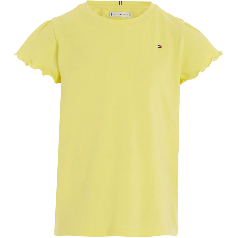 Kids Ruffle Sleeve Top - Yellow
