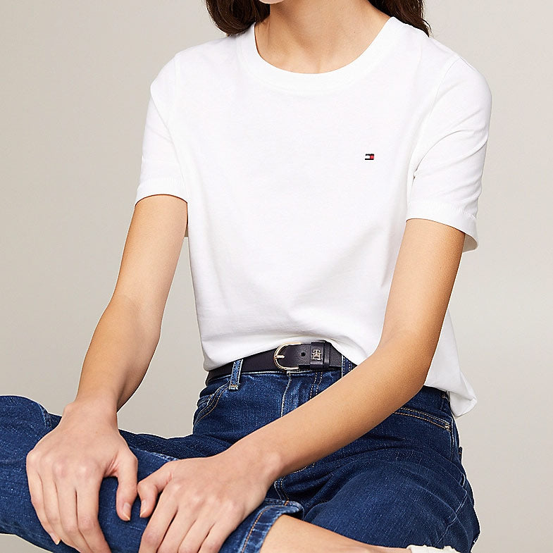 Flag Embroidery T-Shirt - White