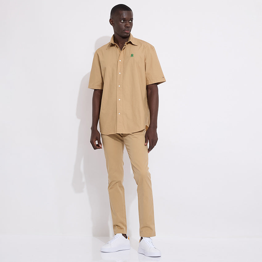 Monogram Solid Shirt - Khaki