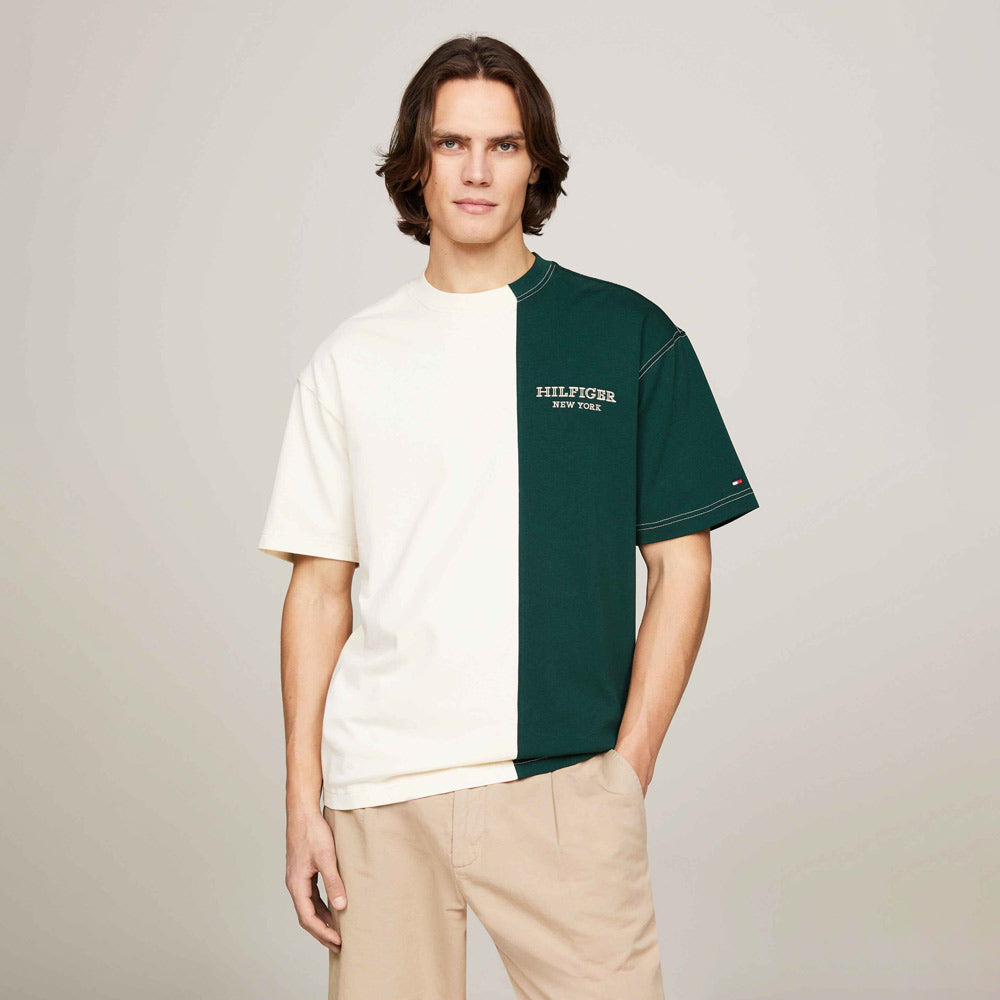 Colourblock T-Shirt - Cream