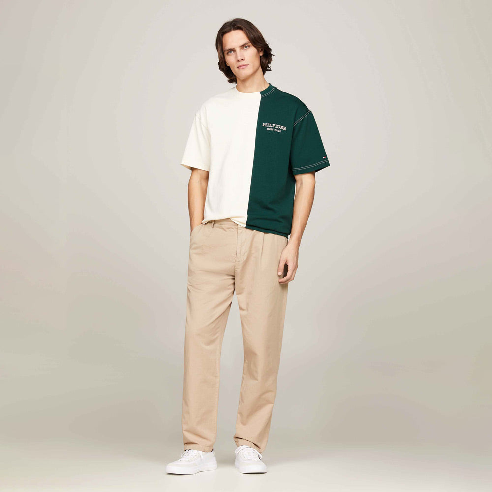 Colourblock T-Shirt - Cream