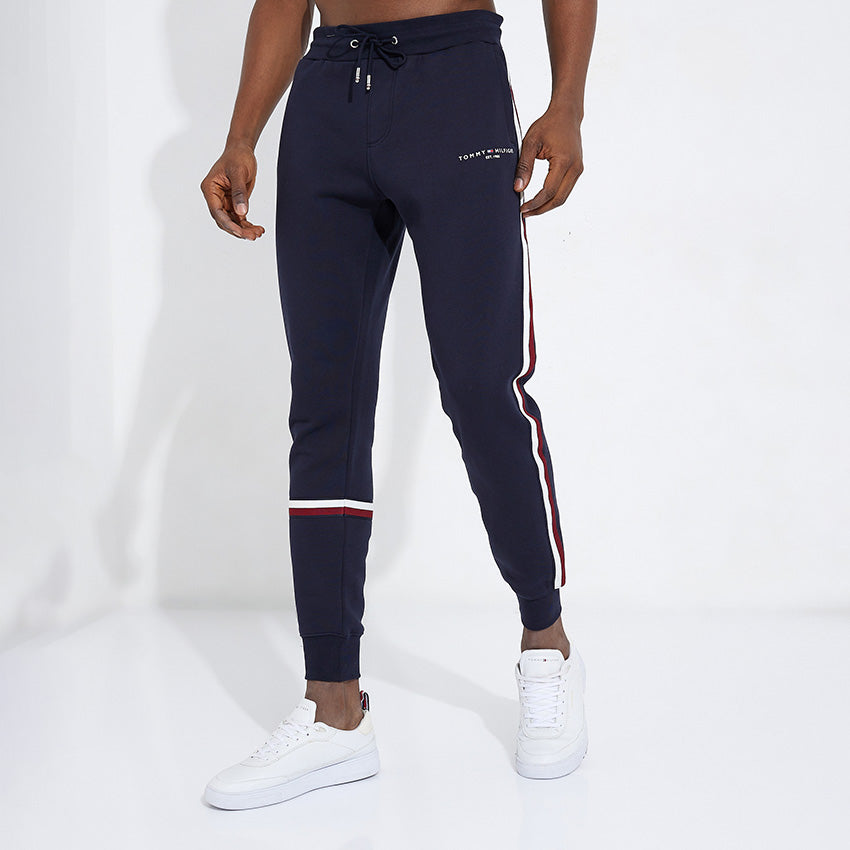 New Global Stripe Sweatpant - Navy