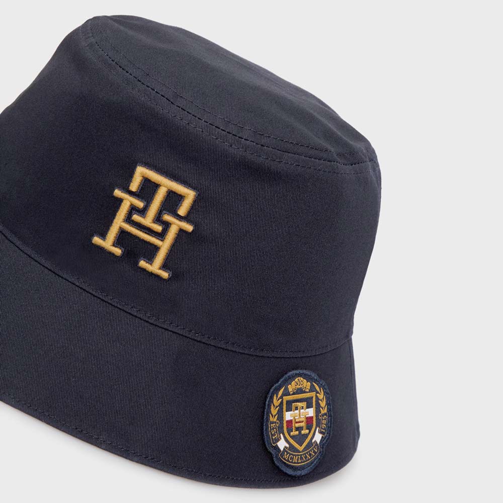 New Prep Badge Bucket Hat - Blue