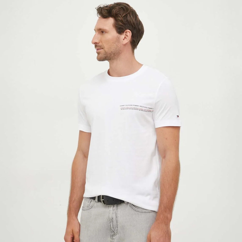 Stripe Monotype T-Shirt - White