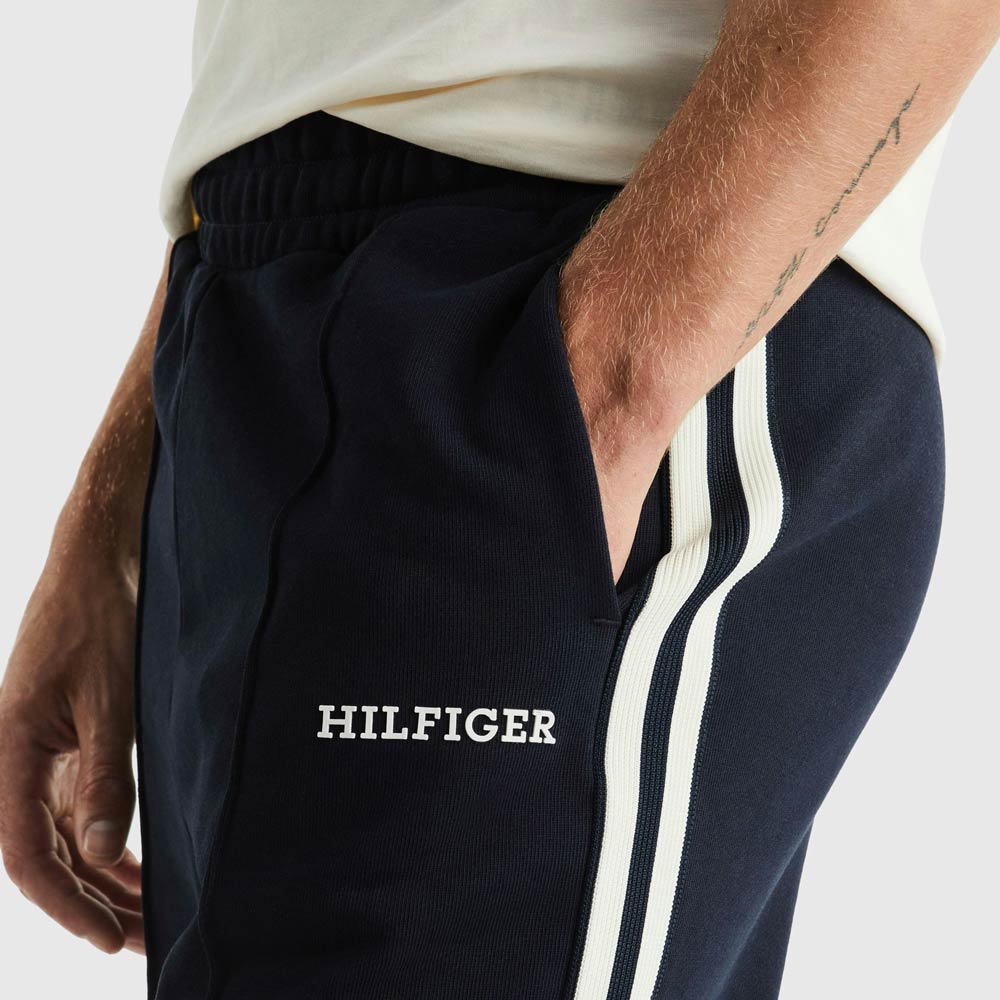 Tape Monotype Sweatpants - Navy