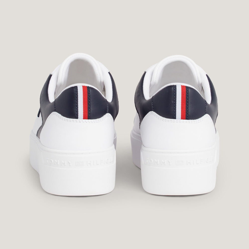 Platform Court Sneaker - White