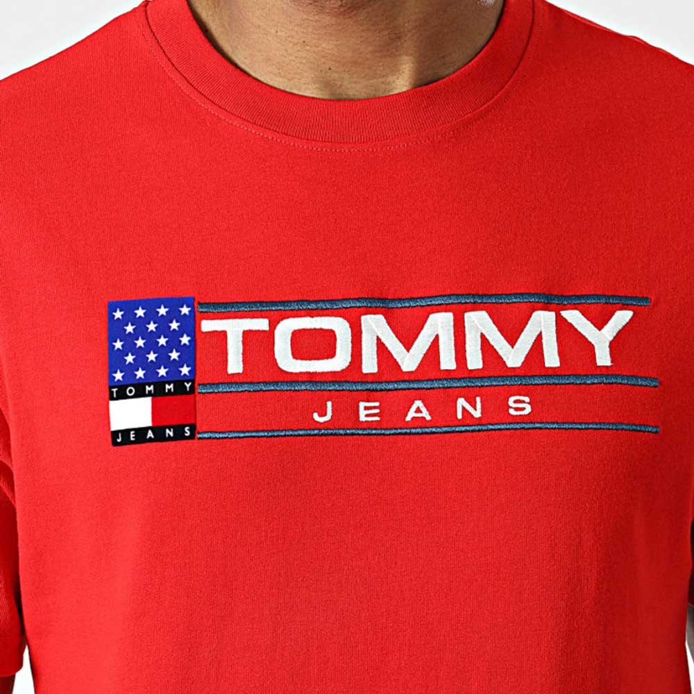Classic Modern Sport Logo T-Shirt - Crimson
