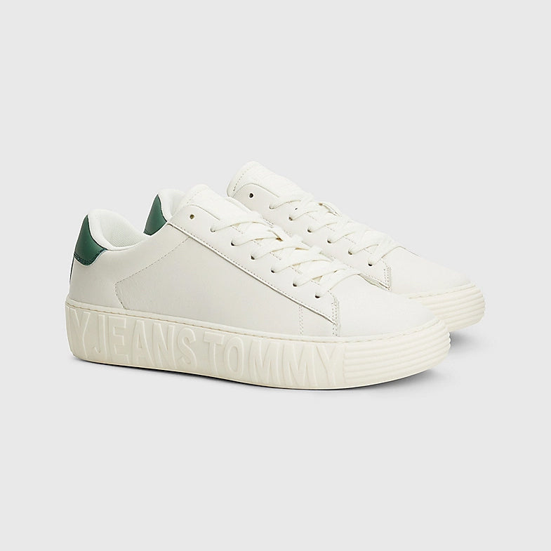 Leather Outsole Sneakers - Ivory