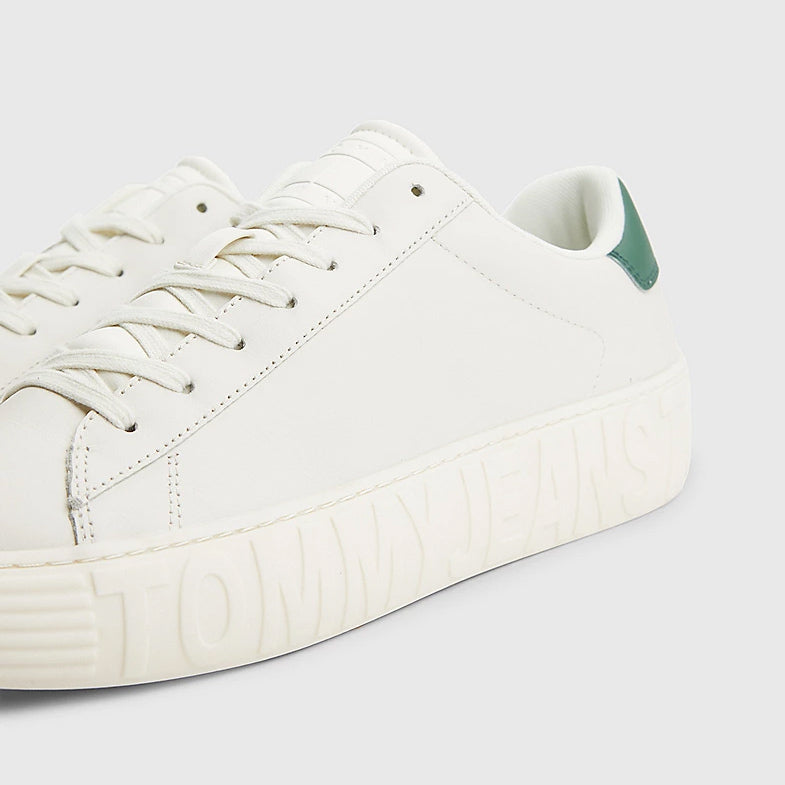 Leather Outsole Sneakers - Ivory