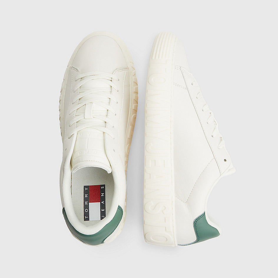 Leather Outsole Sneakers - Ivory