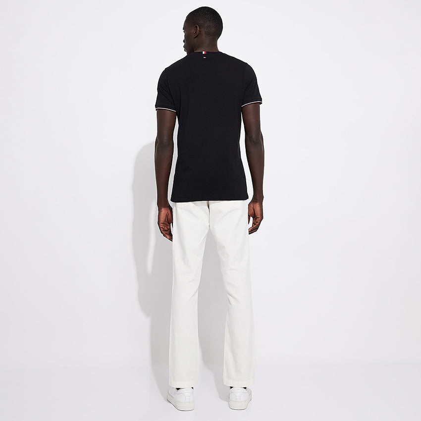 Logo Tipped T-Shirt - Black