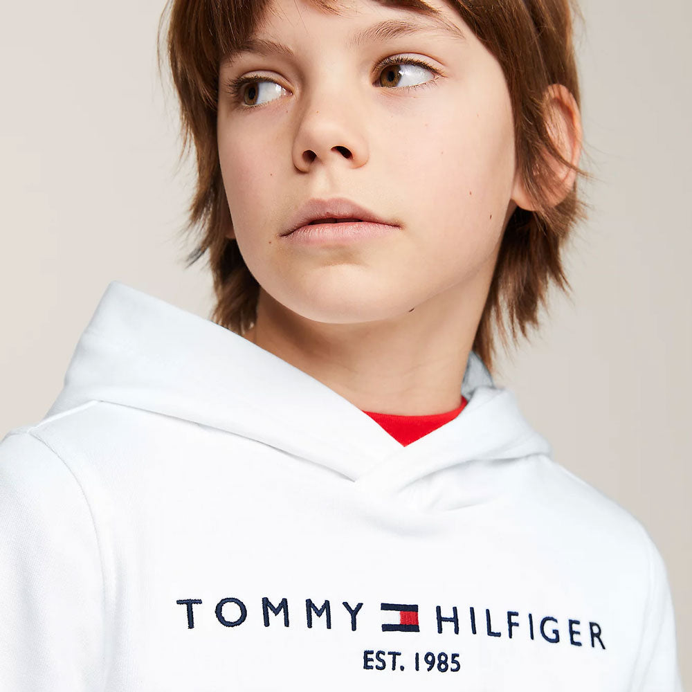 Kids Essential Hoodie - White