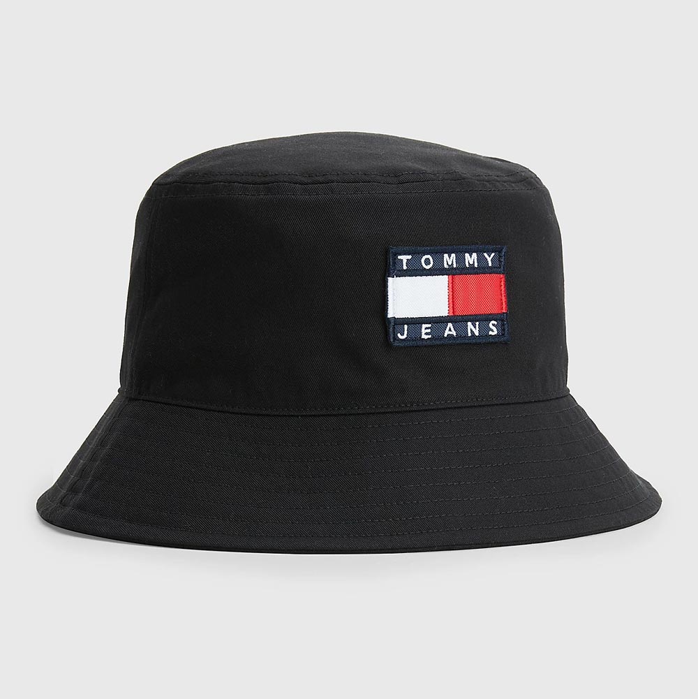 TOMMY JEANS MENS Heritage Bucket Hat - Black