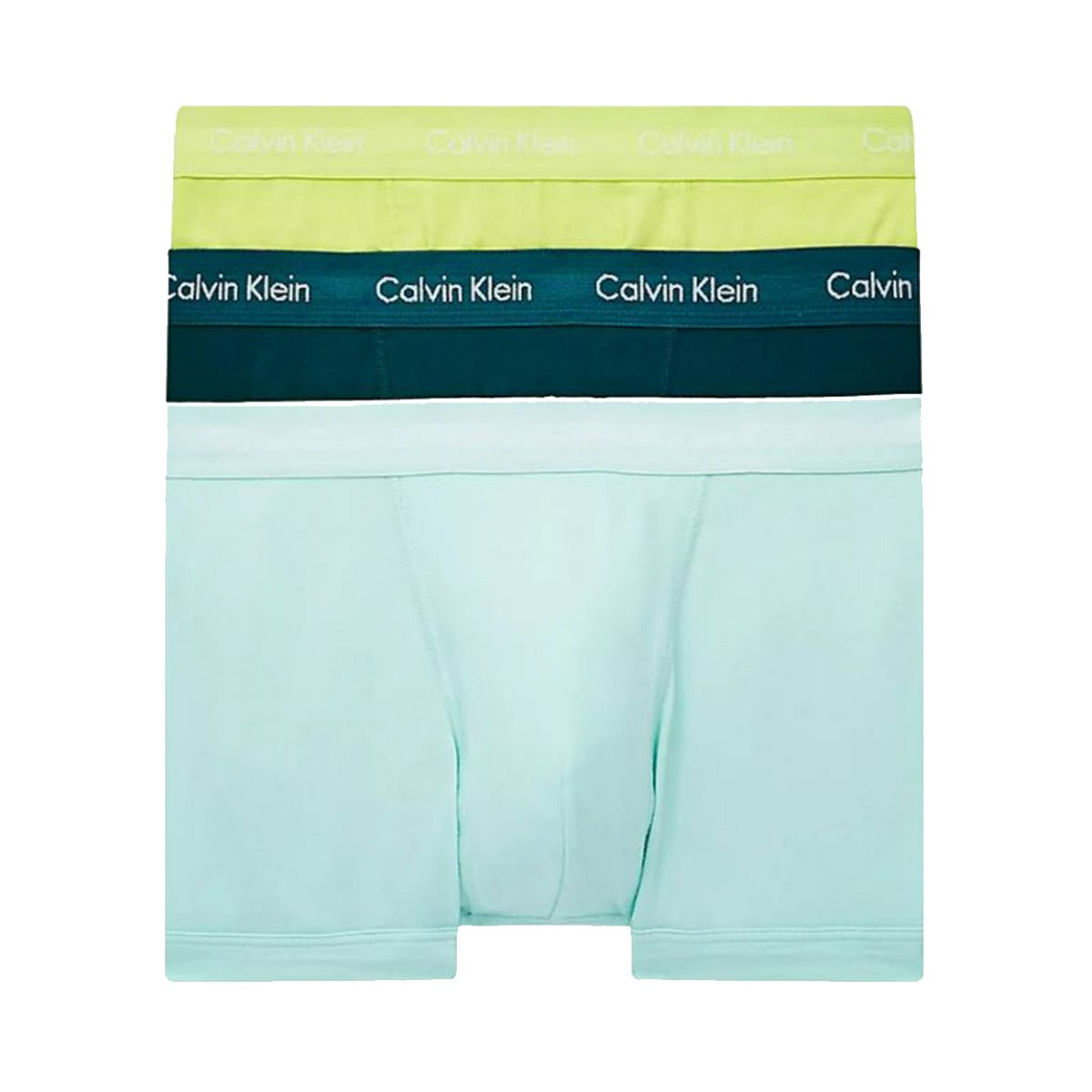 3 Pack Cotton Stretch Trunks Yellow