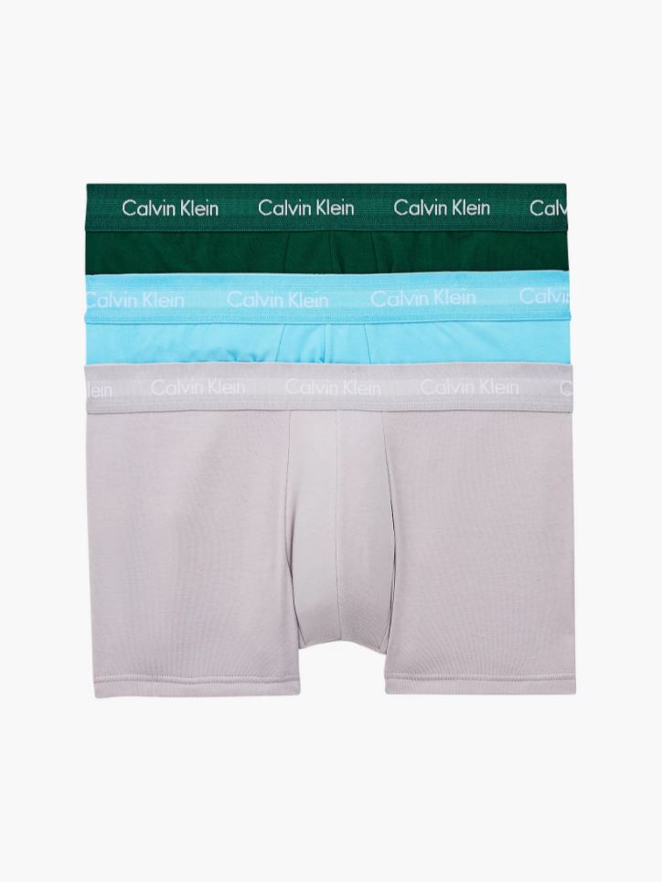 3 Pack Low Rise Cotton Stretch Trunks