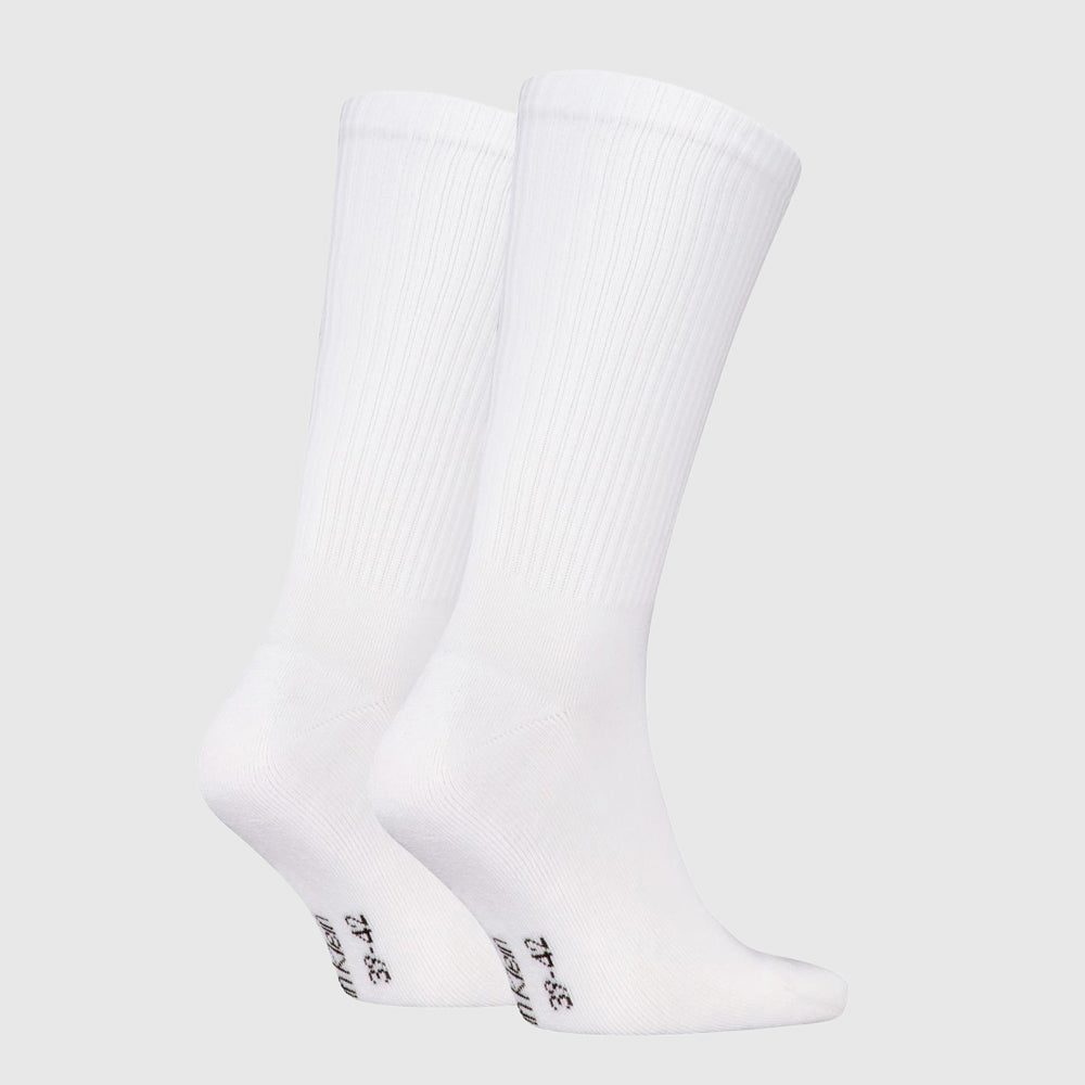 2 Pack Monogram Sock - White